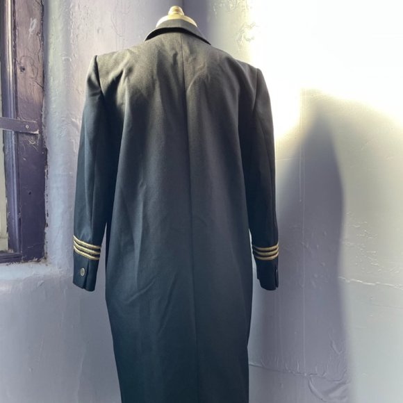 The Kooples military style navy top coat (size "38") - Picture 2 of 4